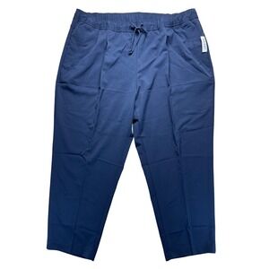 Old Navy Billie Comfort Waistband Navy Blue Pants Womens‎ 2X Elastic Drawstring